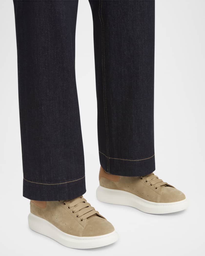 Men's Oversized Suede Low-Top Sneakers