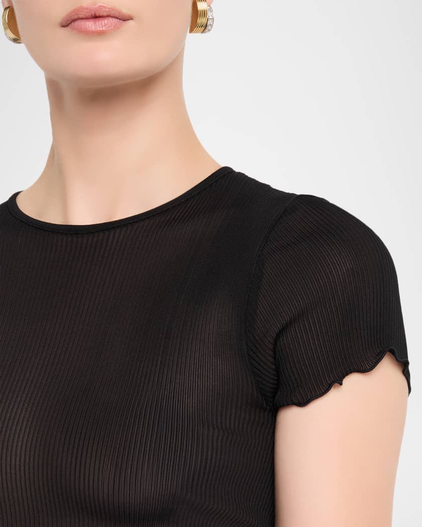 ★Saint Laurent★ Round neck short sleeve t-shirt caramel 80 Saint Laurent Short Sleeve T-shirt In Caramel | ModeSens