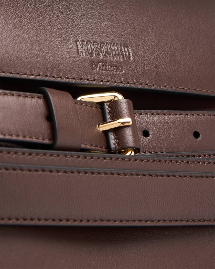 Men's Tie Me Large Leather Tote Bag