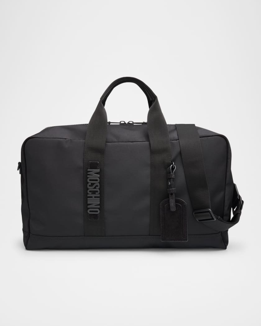 Moschino Men's Cordura Nylon Duffel Bag | Neiman Marcus