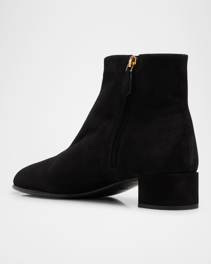 Suede Ankle Booties