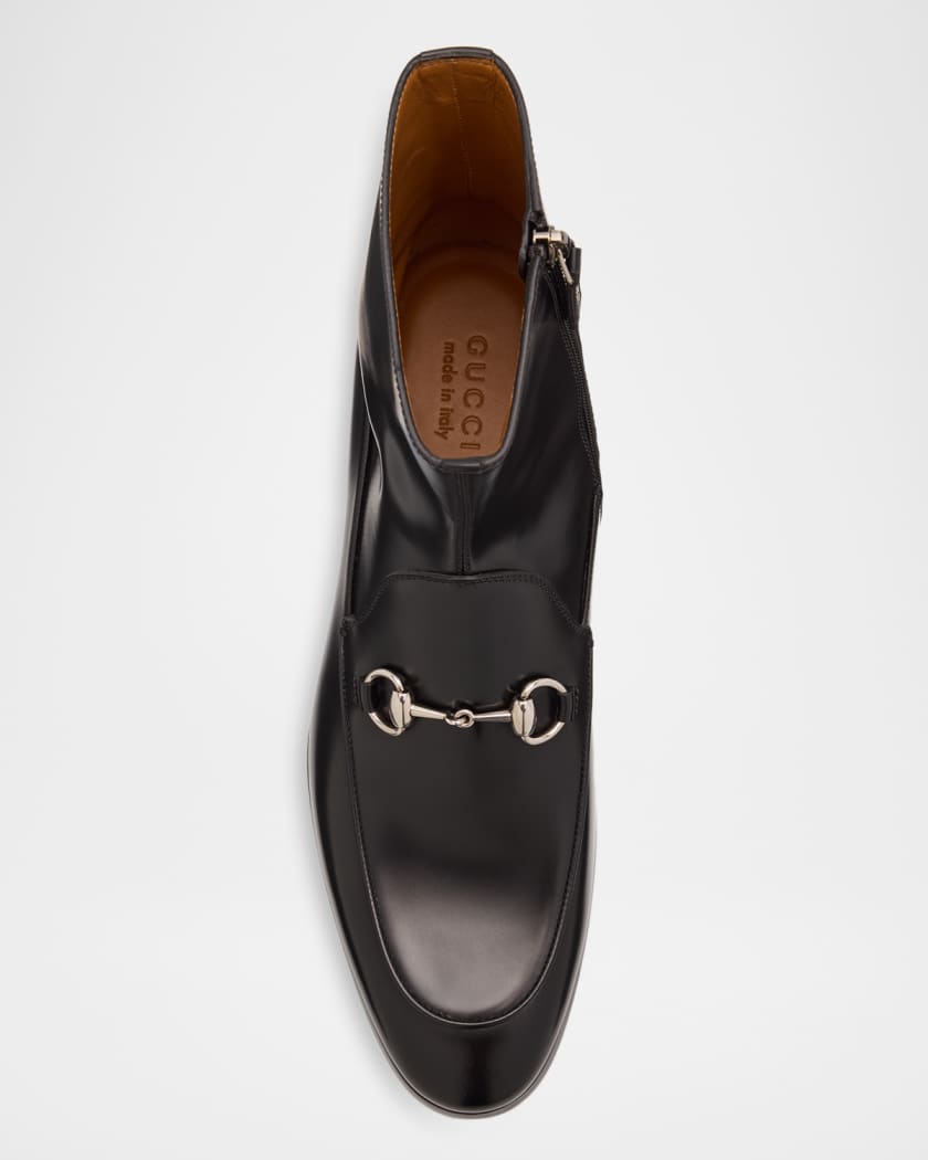 Men's Next Horsebit Leather Zip Booties