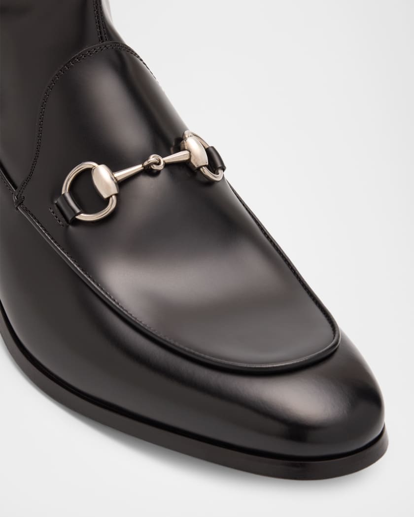 Men's Next Horsebit Leather Zip Booties