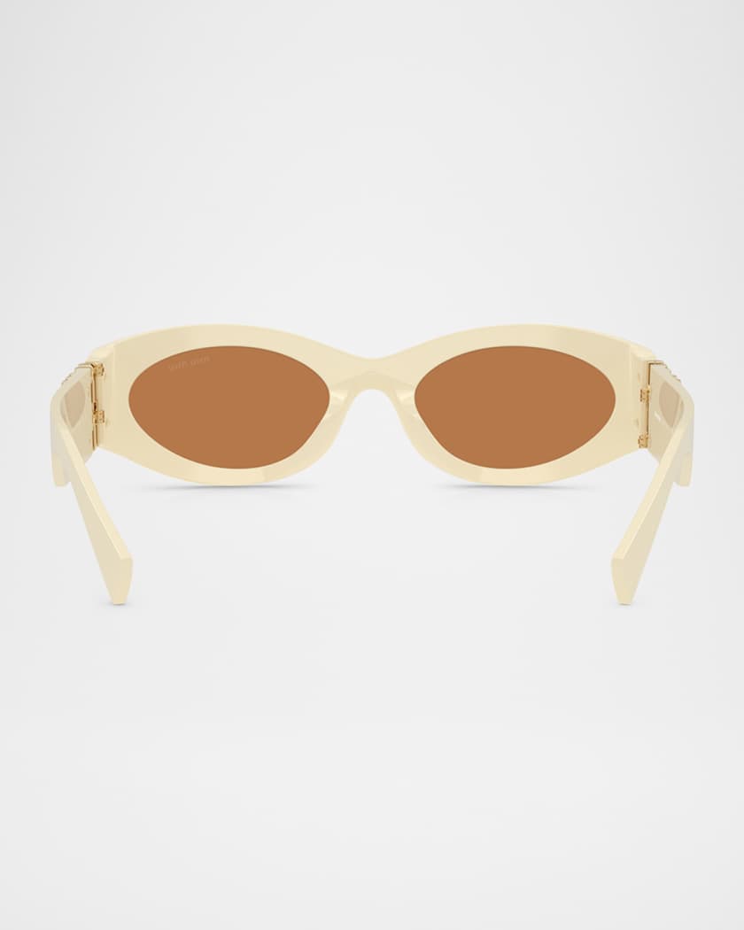 0MU 11WS Acetate Oval Sunglasses