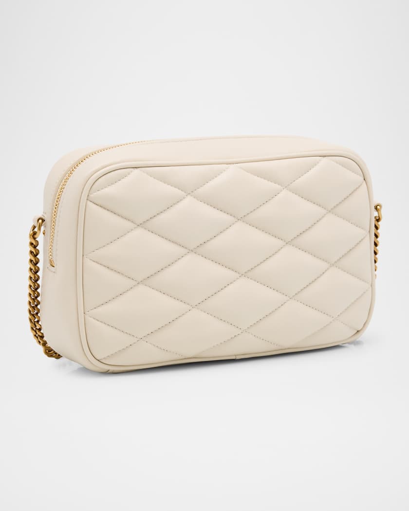 Mini Camera Bag in Quilted Leather