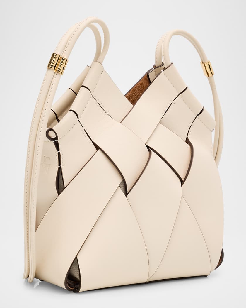 Charlotte Woven Leather Crossbody Bag