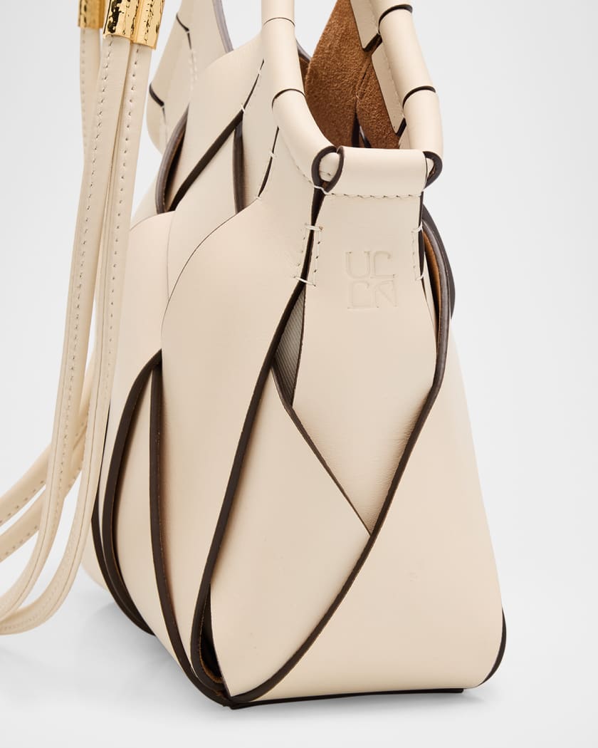 Charlotte Woven Leather Crossbody Bag