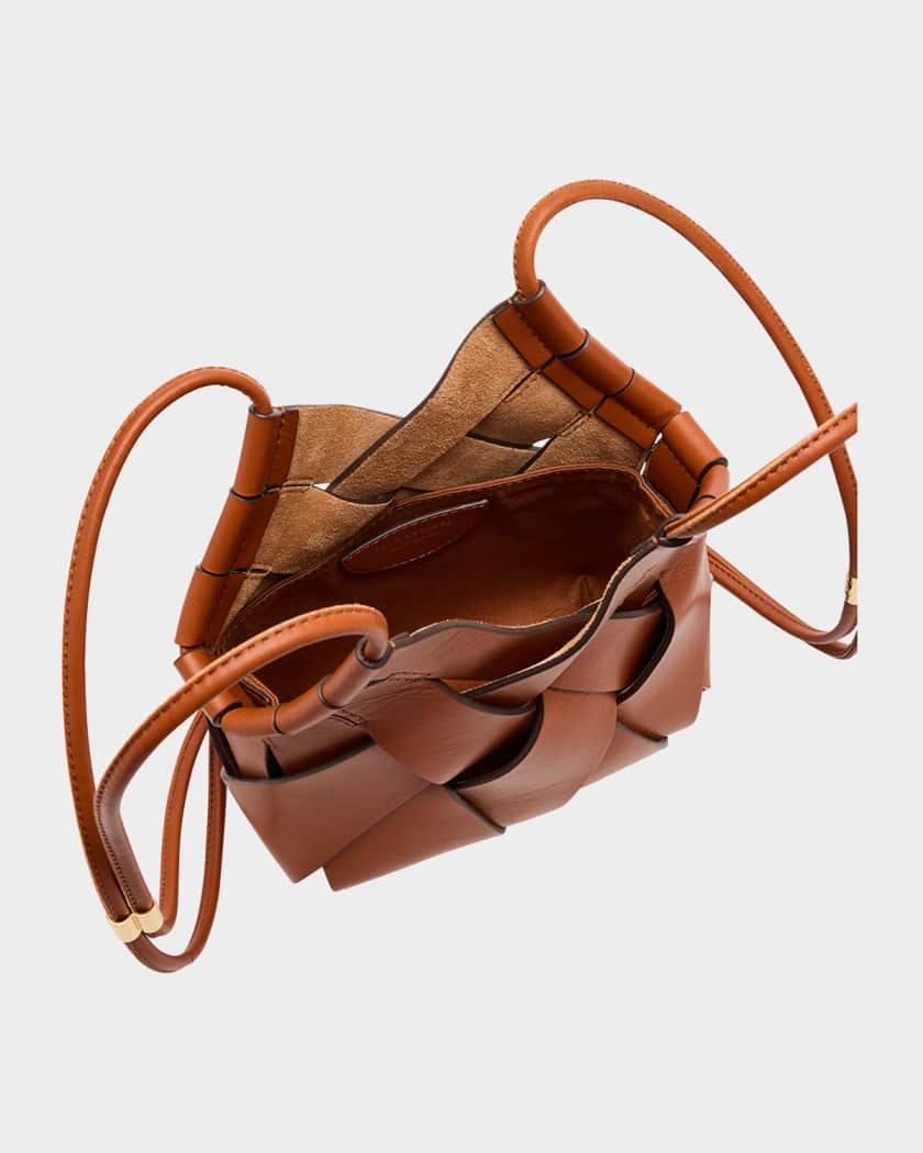 Charlotte Woven Leather Crossbody Bag