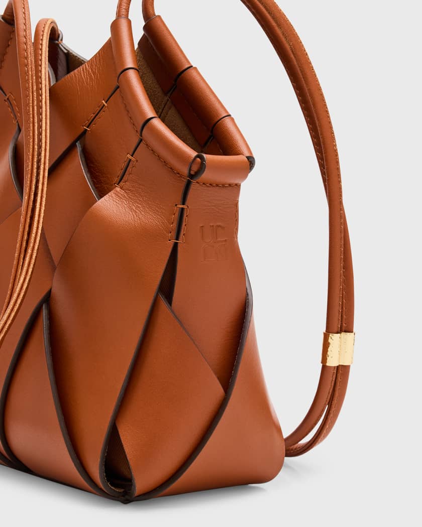 Charlotte Woven Leather Crossbody Bag