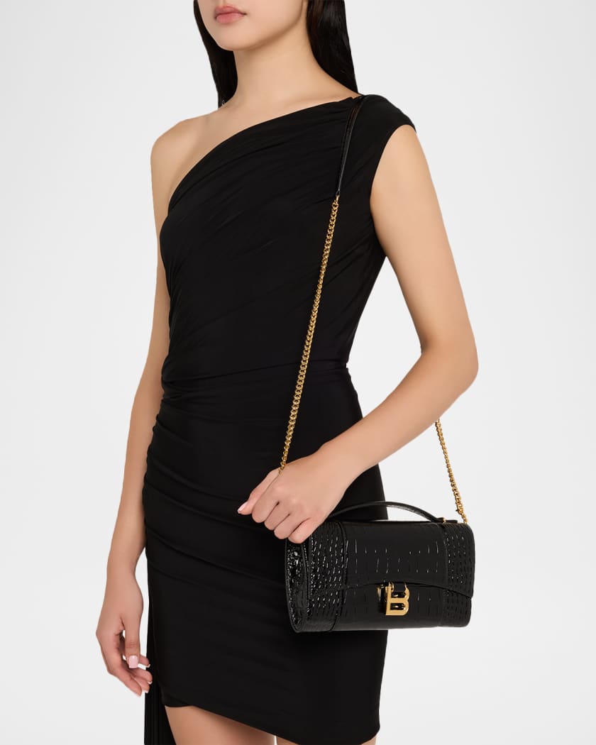 Hourglass Pochette with Chain
