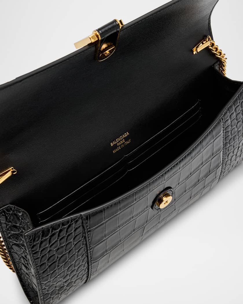 Hourglass Pochette with Chain