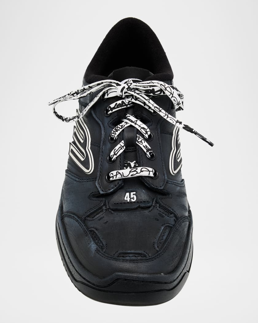 Men's Hamptons Leather Low-Top Sneakers