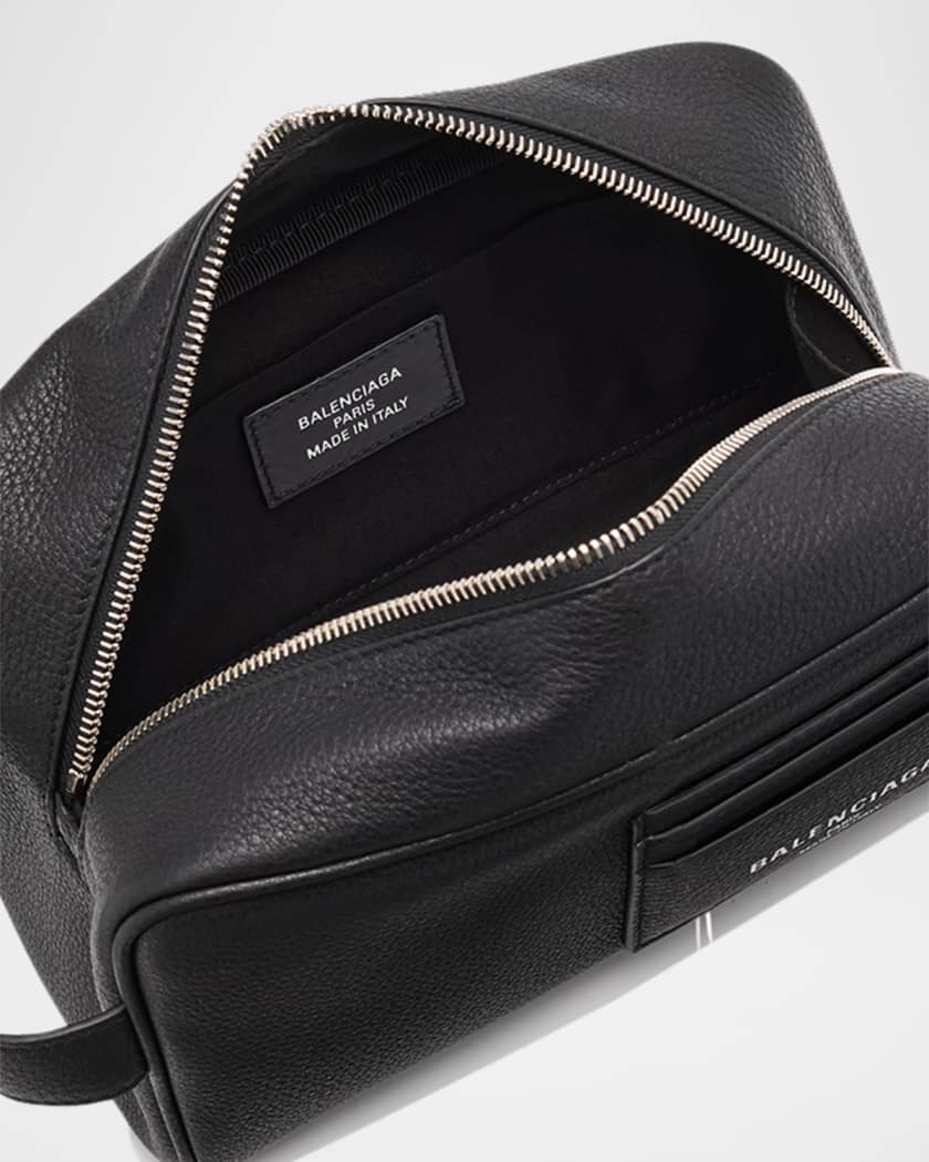 Credit Leather Toiletry Bag