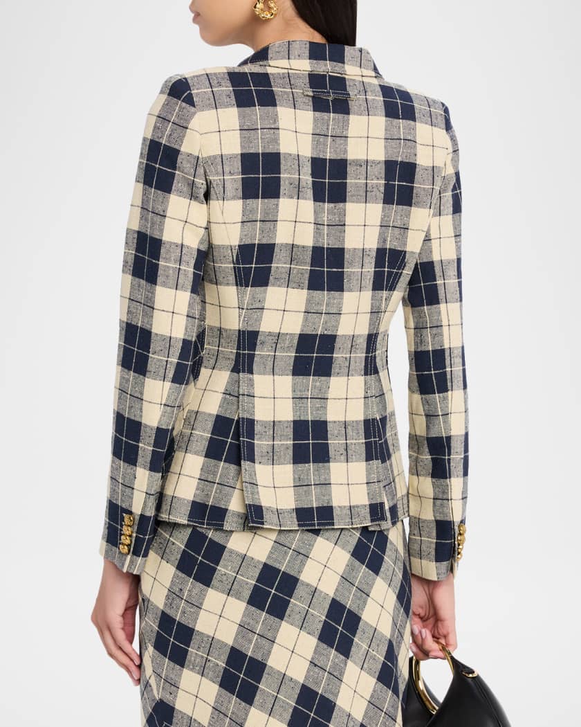 Duchess Plaid Patch Pocket Blazer