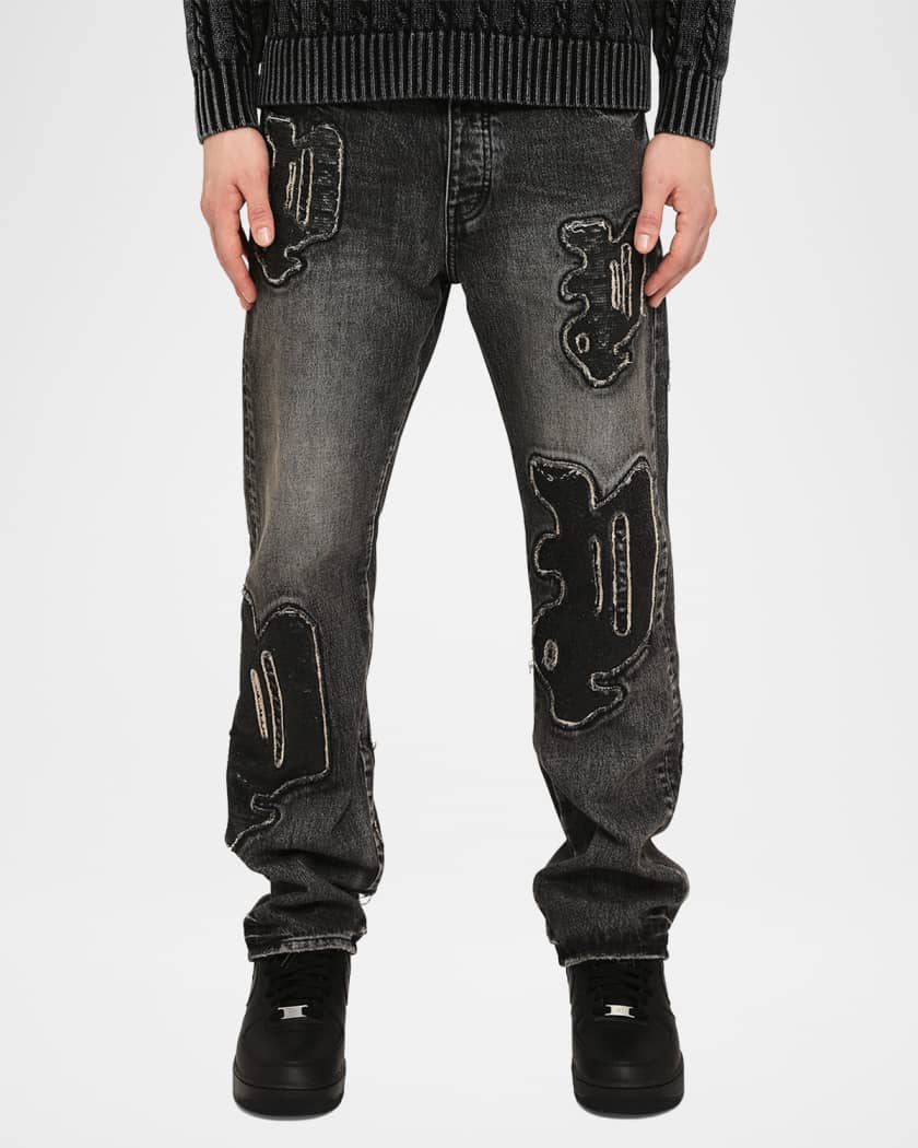 Men's Monceau Sequin Logo Jeans