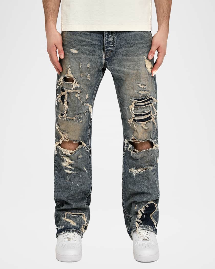 Men's Repair Dirty Blowout Jeans