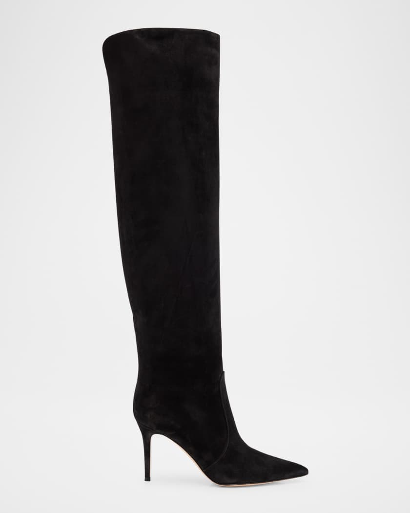 ロングブーツ GIANVITO ROSSI HANSEN BOOTS IN SMOOTH LEATHER Burgundy Hansen 85 leather knee boots | GIANVITO ROSSI | NET