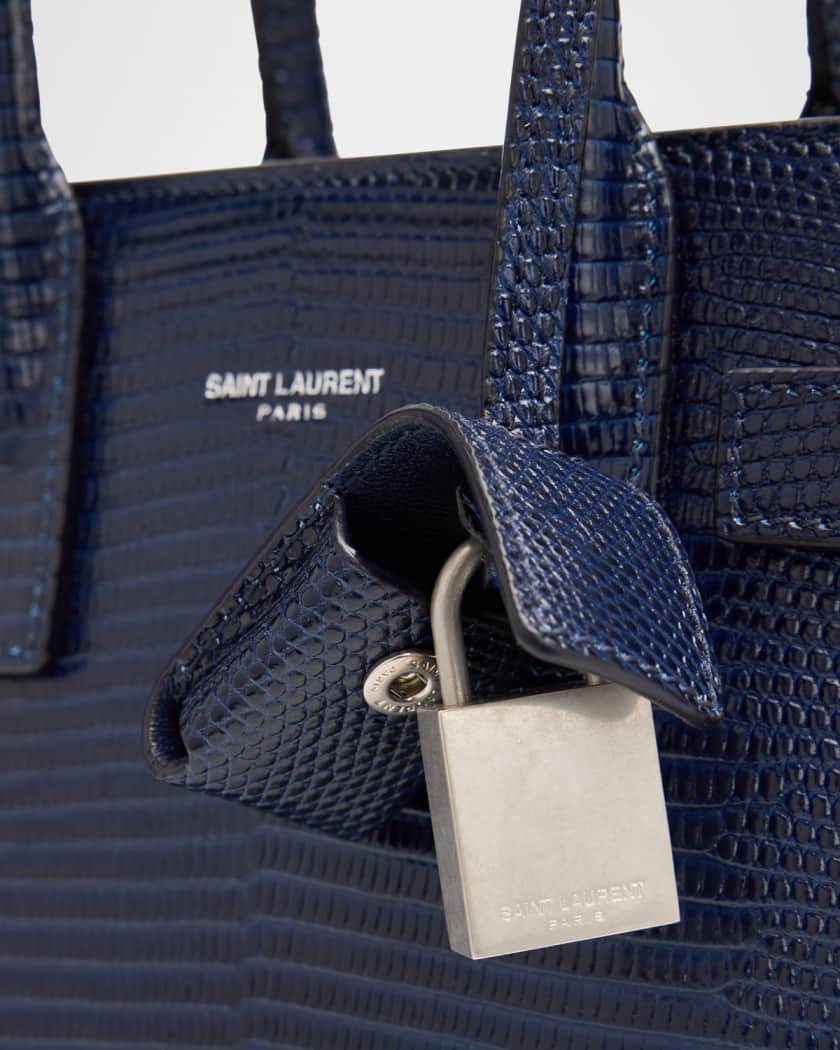 Sac de Jour Nano Top-Handle Bag in Lizard Leather