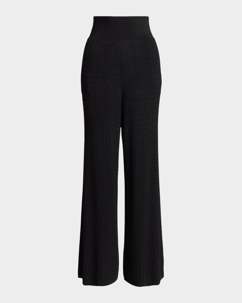 Mini-Cable Wide-Leg Pant