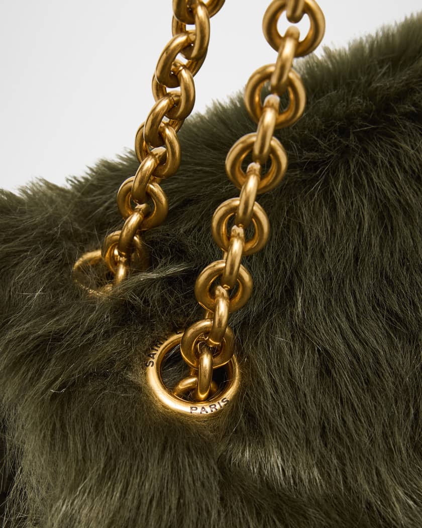 Jamie 4.3 Medium YSL Shearling Shoulder Bag