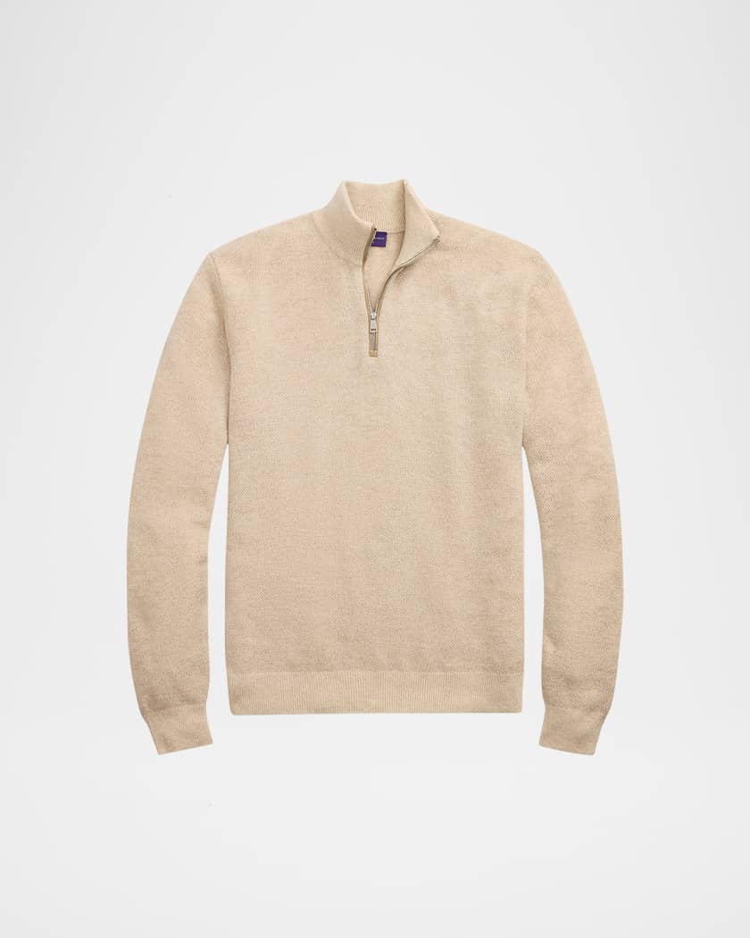 Ralph Lauren Purple Label Men's Cashmere Half-Zip Sweater