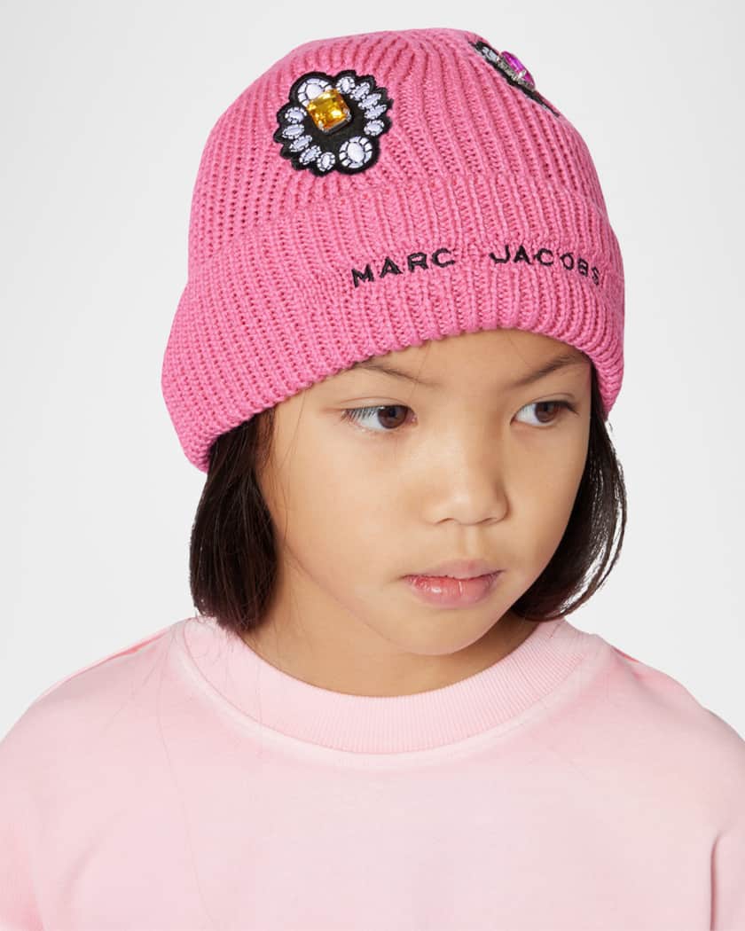 Girl's Logo-Embroidered Badge Beanie