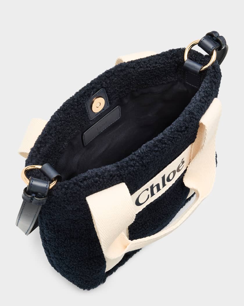 Chloe Kid's Faux Shearling Tote Bag | Neiman Marcus