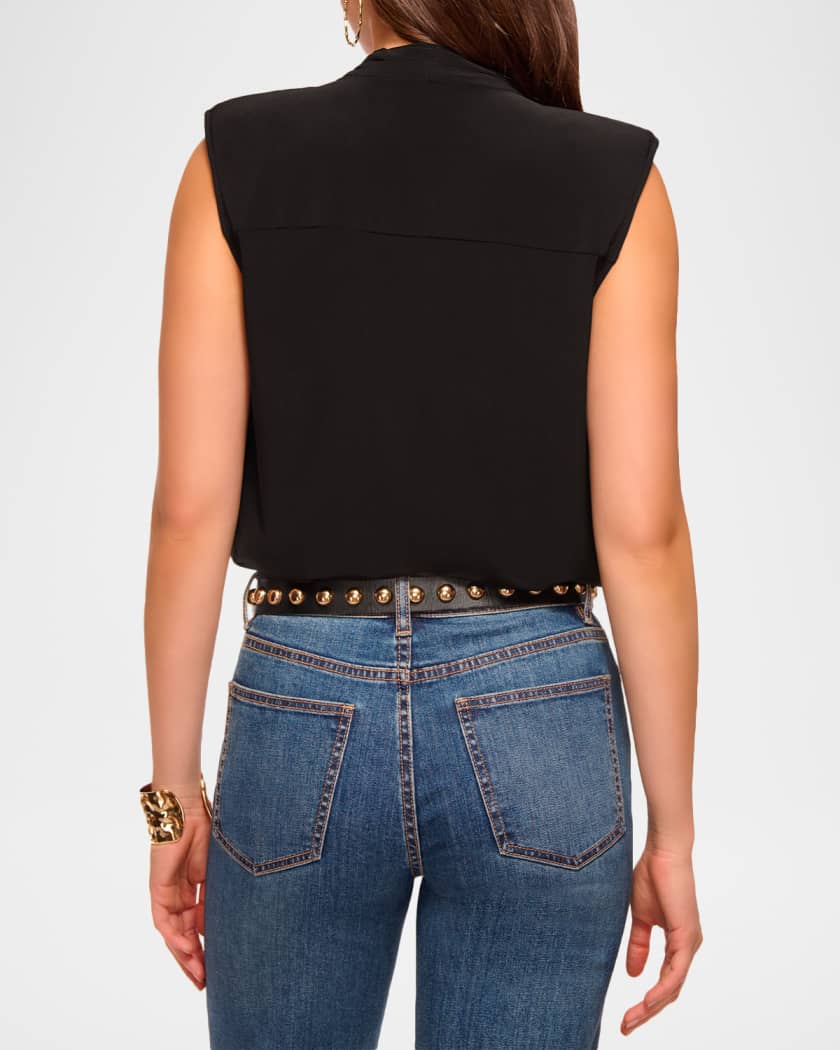 Eden Sleeveless Cowl-Neck Bodysuit