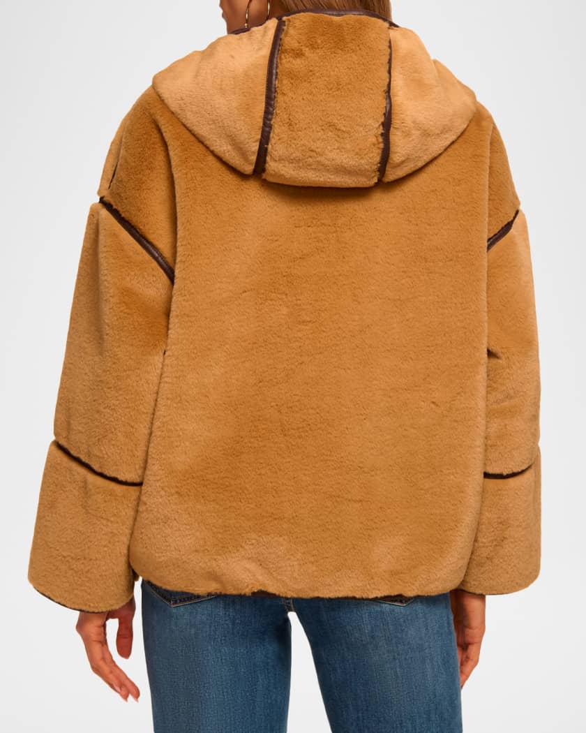 Lucy Hooded Faux Fur Jacket