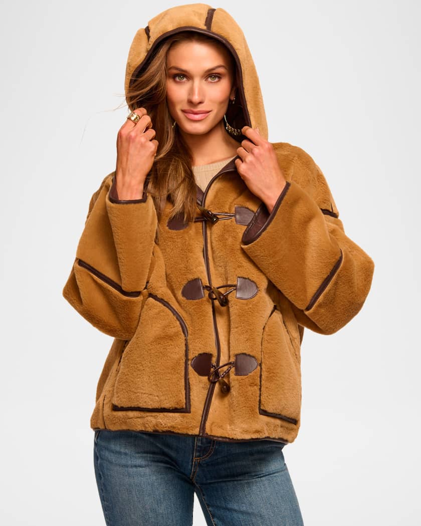 Lucy Hooded Faux Fur Jacket
