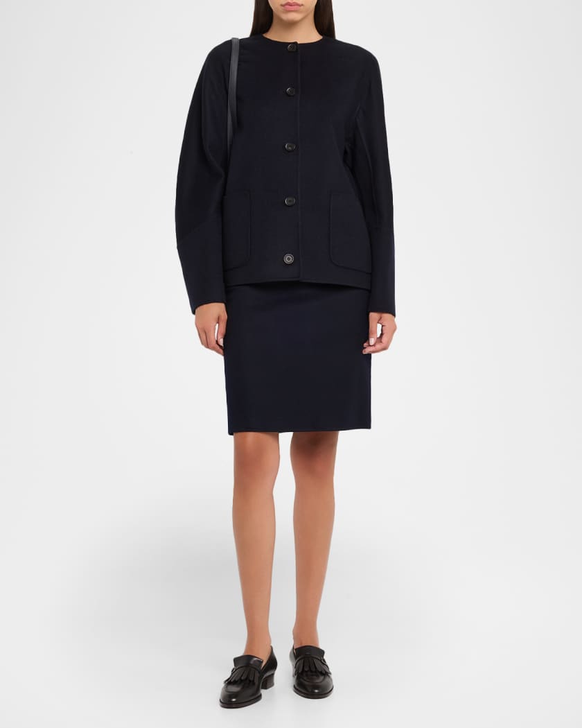 Loro Piana Blaney Double Cashmere Shirt Jacket | Neiman Marcus