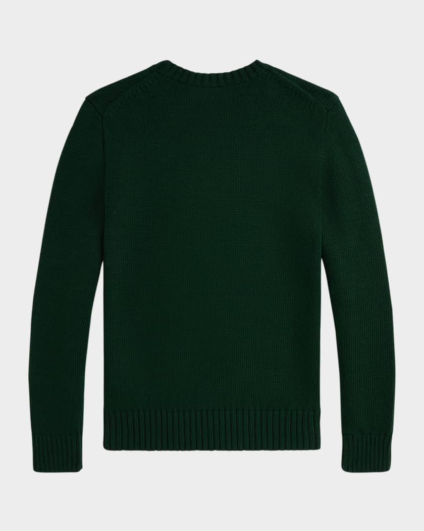 Boy's Polo Bear Crewneck Sweater