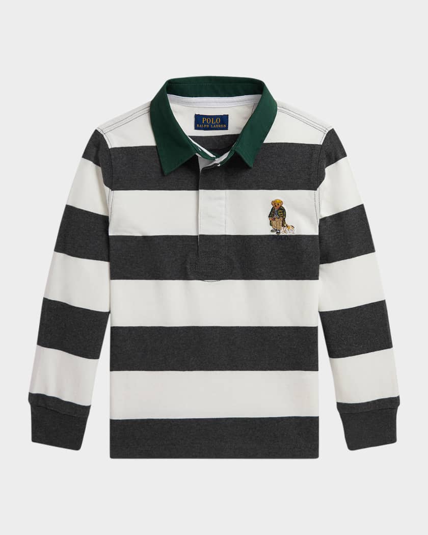 ウェア POLO Ralph Lauren ruggy shirt Ralph Lauren Childrenswear Boy's Striped Jersey Knit Rugby