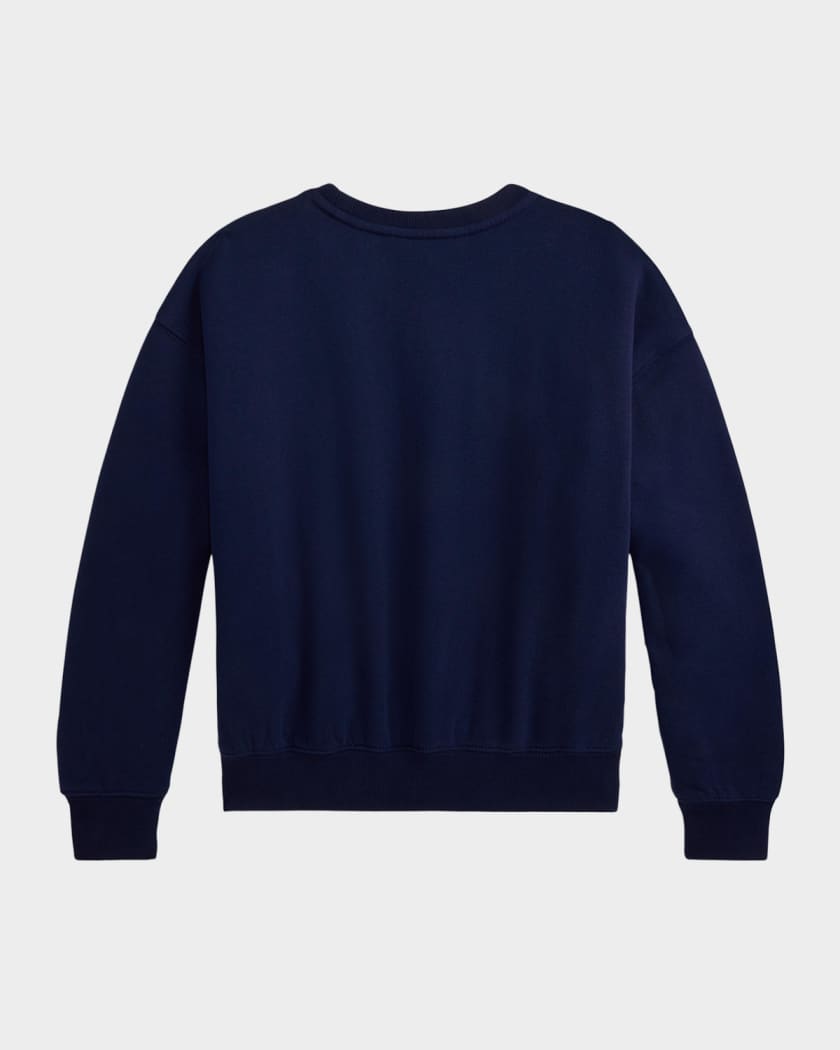 Girl's Polo Bear Fleece Sweatshirt, Size S-XL