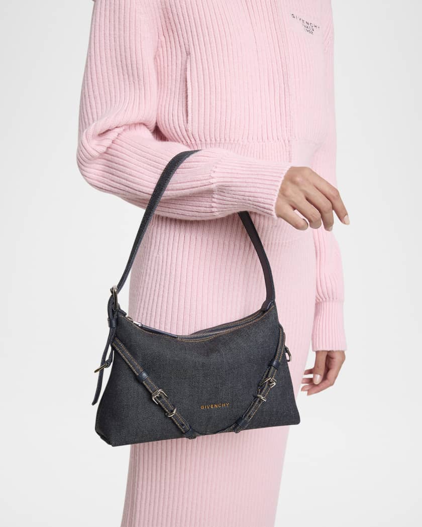 Givenchy Voyou Mini Shoulder Bag in Denim | Neiman Marcus