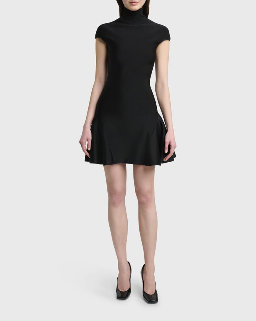 Givenchy Cap-Sleeve Fit-And-Flare Mini Dress | Neiman Marcus