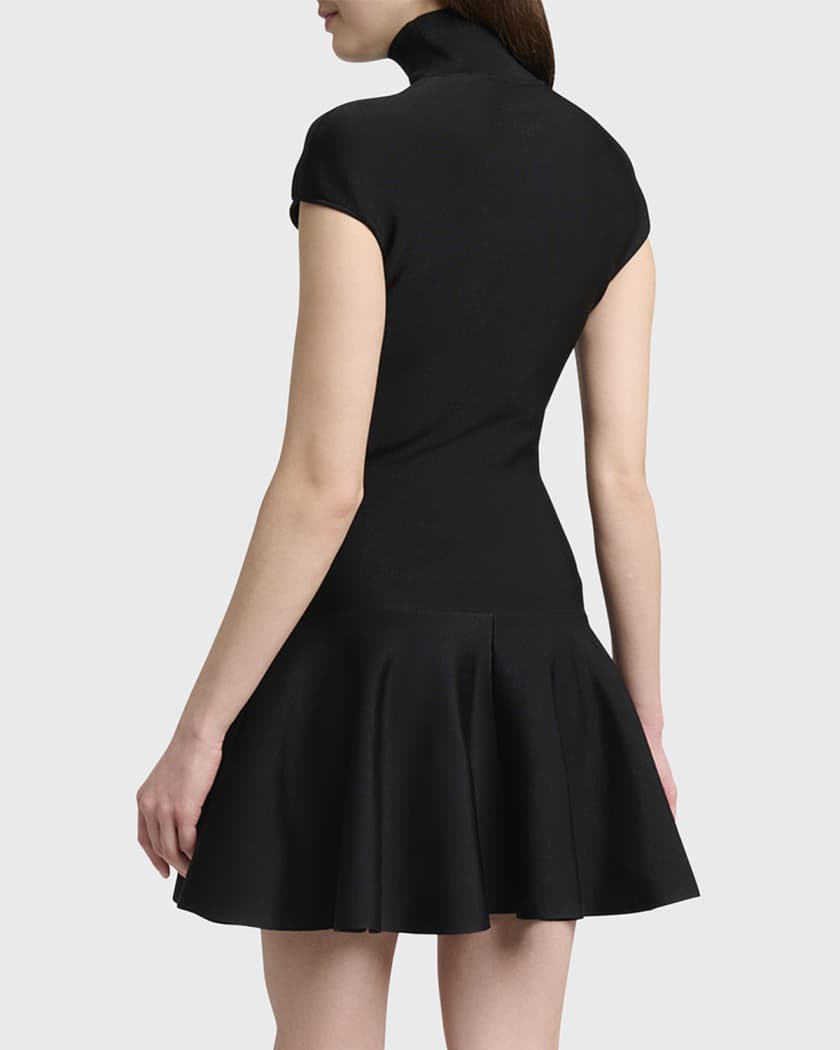 Givenchy Cap-Sleeve Fit-And-Flare Mini Dress | Neiman Marcus