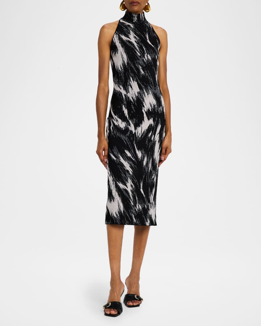 Givenchy Sleeveless Mock-Neck Midi Dress | Neiman Marcus