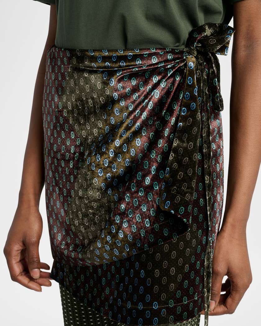 Dries Van Noten Pritty Skirt Overlay Wide-Leg Pants | Neiman