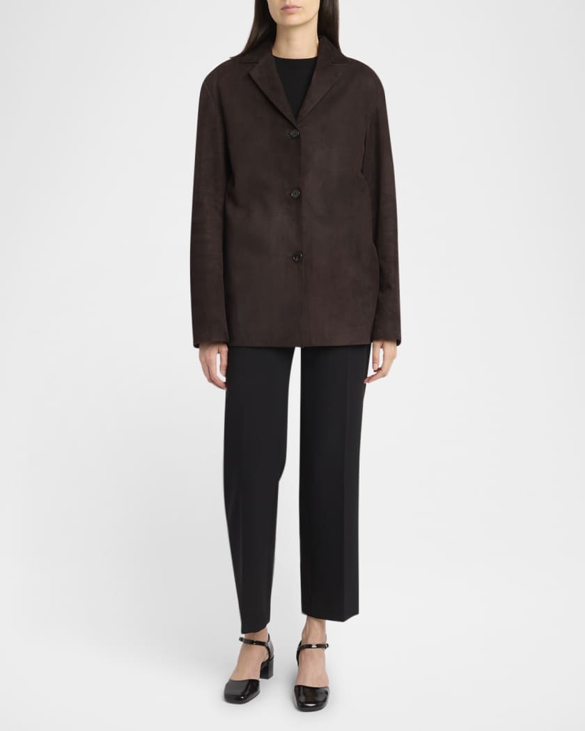 Fabian Suede Single-Breasted Jacket