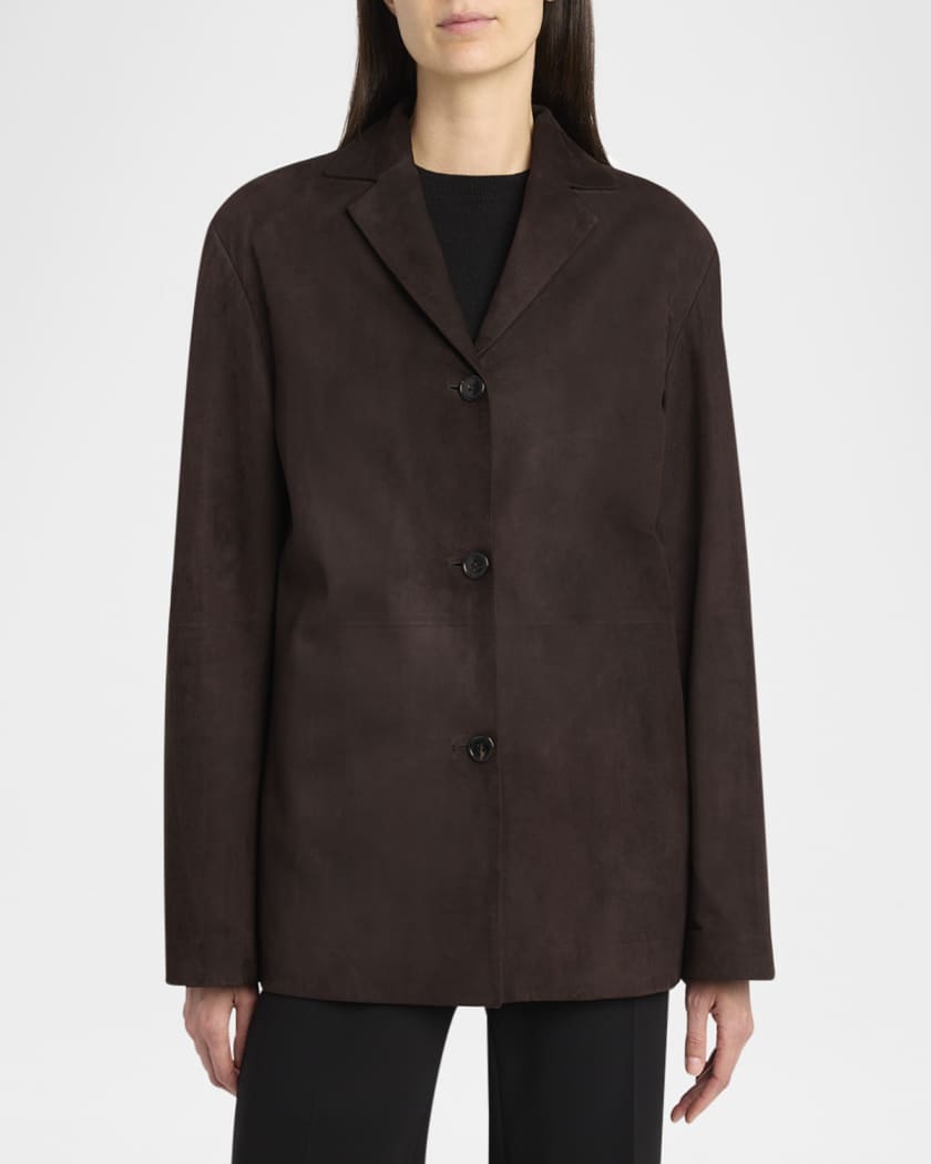 Fabian Suede Single-Breasted Jacket