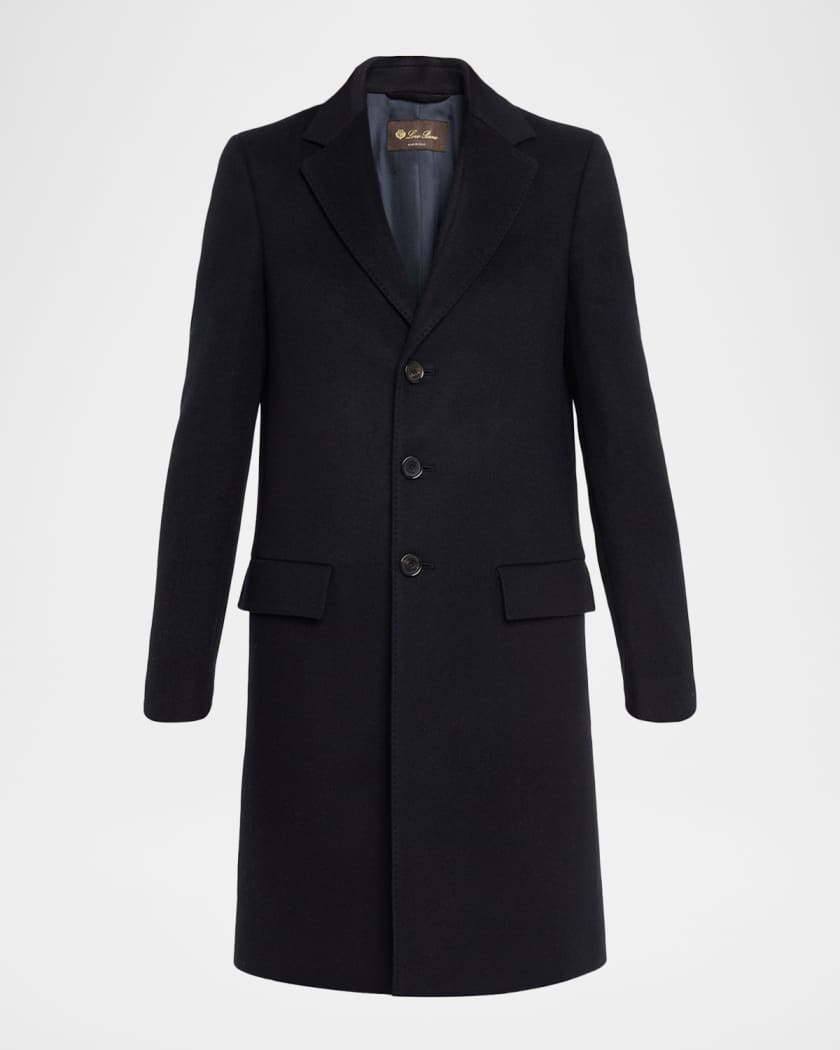 Loro Piana Alby Single-Breasted Cashmere Coat | Neiman Marcus