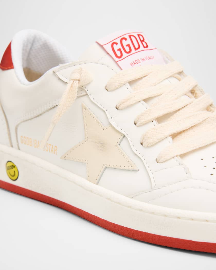 Kid's Ball Star Leather Sneakers, Toddler/Kid