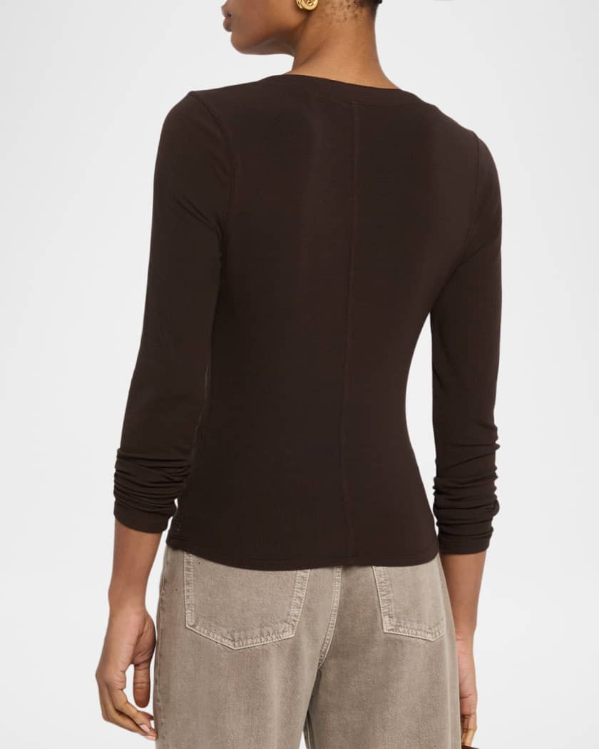 【ラストセール〜5/15】CLANE MESH HENLEY NECK TOPS クラネ CLANE MESH HENLEY NECK TOPS （GRAY） - ファッション通販