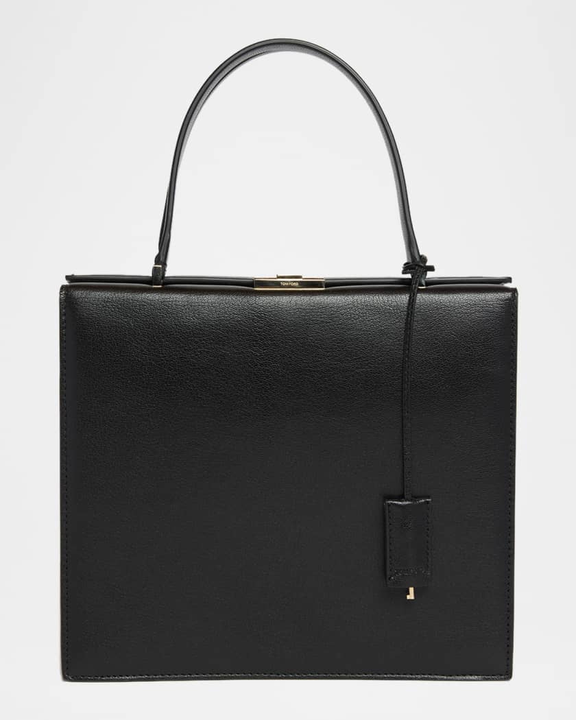 TOM FORD Jean Top-Handle Bag in Supple Grain Leather