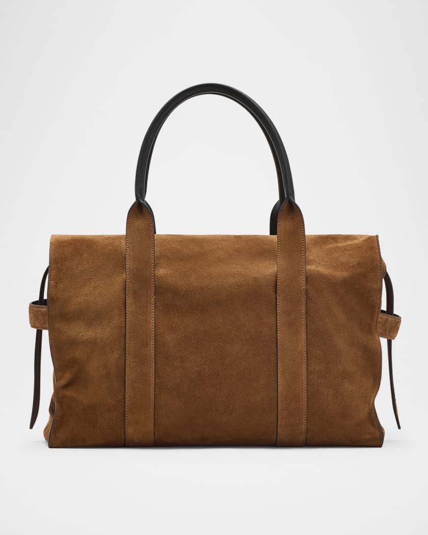 The Dakota Belted Suede Tote Bag