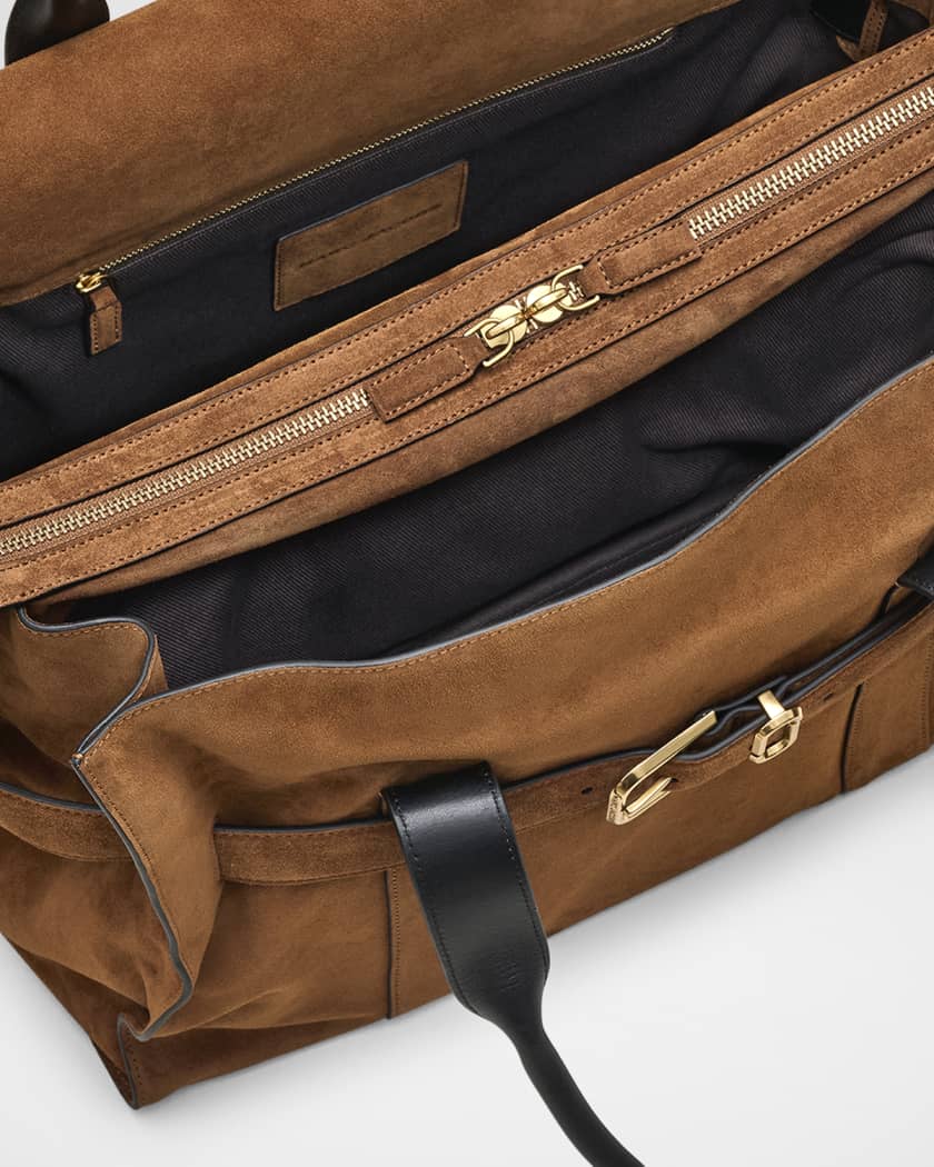 The Dakota Belted Suede Tote Bag