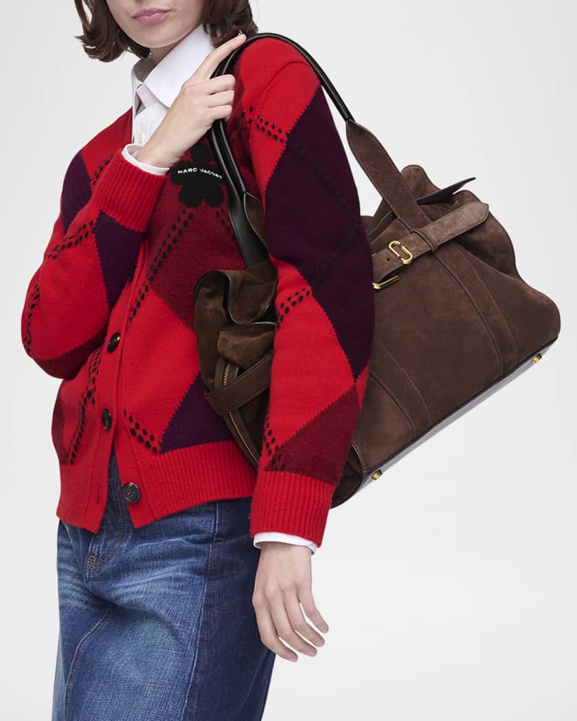 The Dakota Belted Suede Tote Bag
