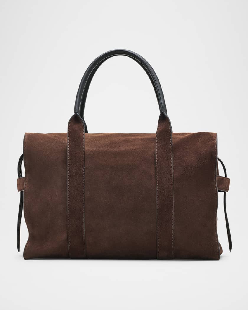 The Dakota Belted Suede Tote Bag
