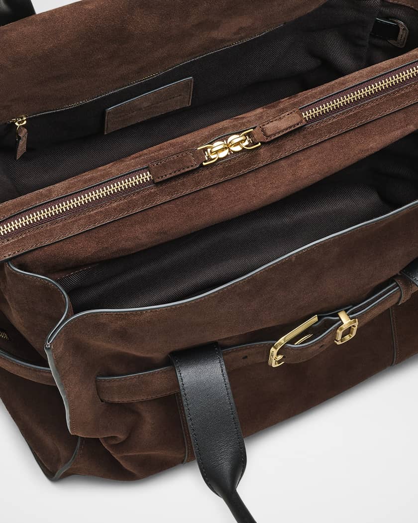 The Dakota Belted Suede Tote Bag